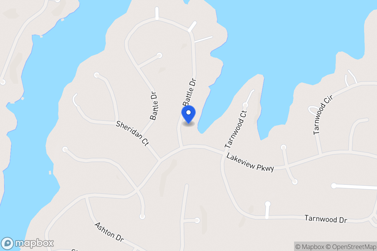 Map of 2395 Battle Dr