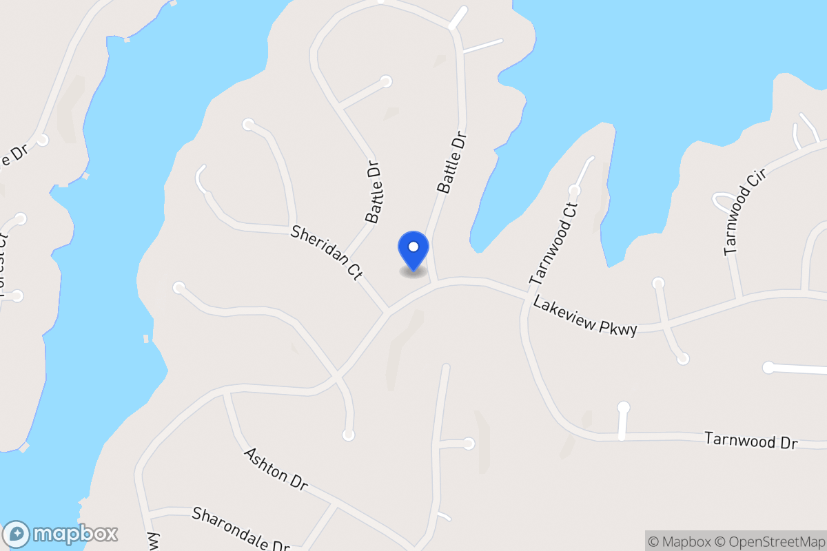 Map of 2397 Battle Dr