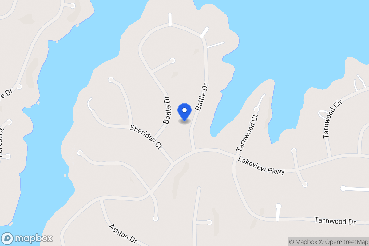 Map of 2400 Battle Dr