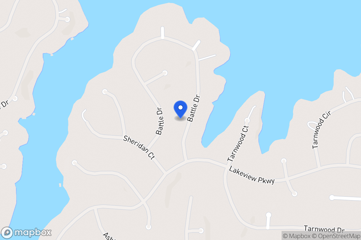 Map of 2402 Battle Dr