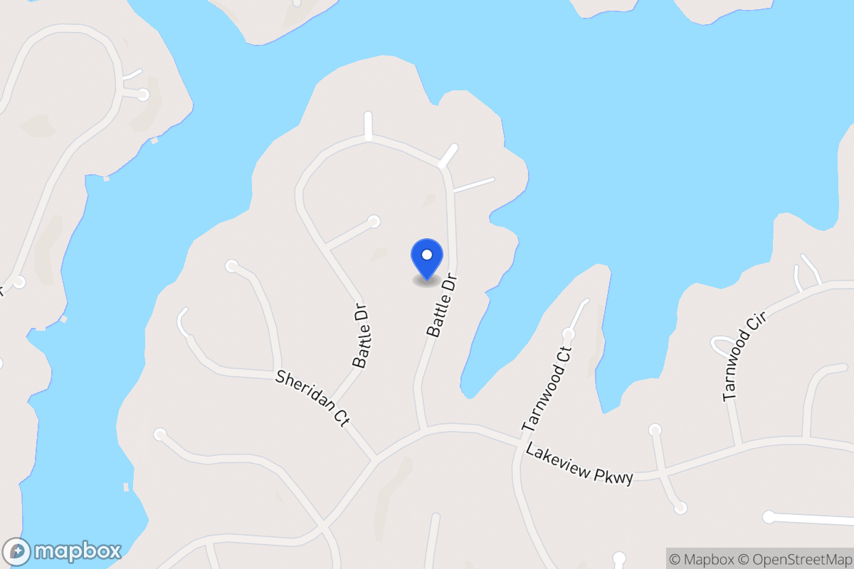 Map of 2405 Battle Dr