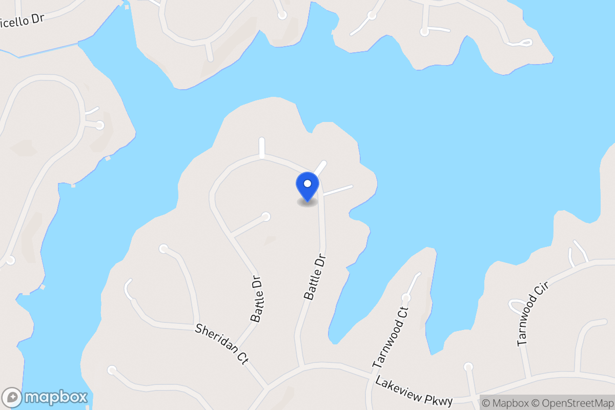 Map of 2409 Battle Dr