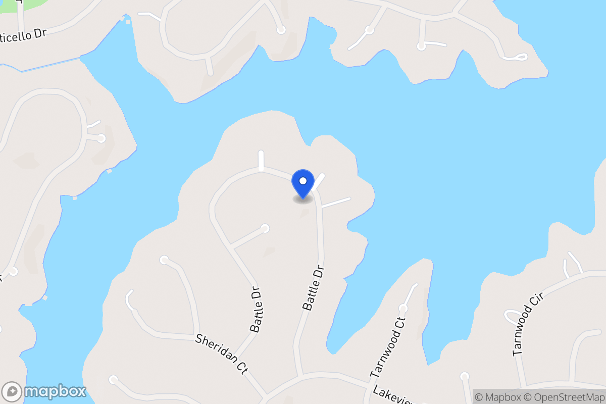 Map of 2410 Battle Dr
