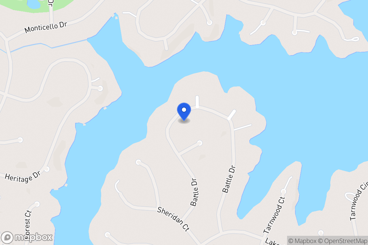 Map of 2416 Battle Dr