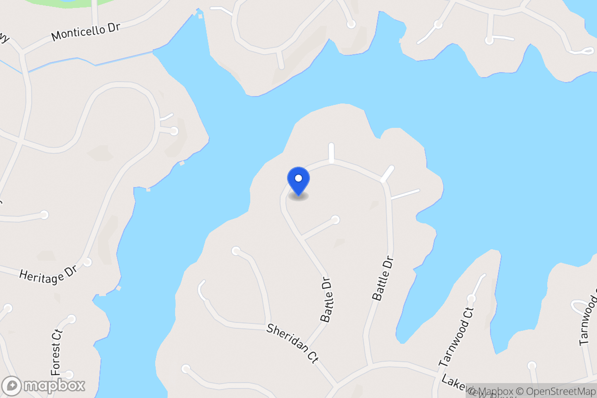 Map of 2417 Battle Dr