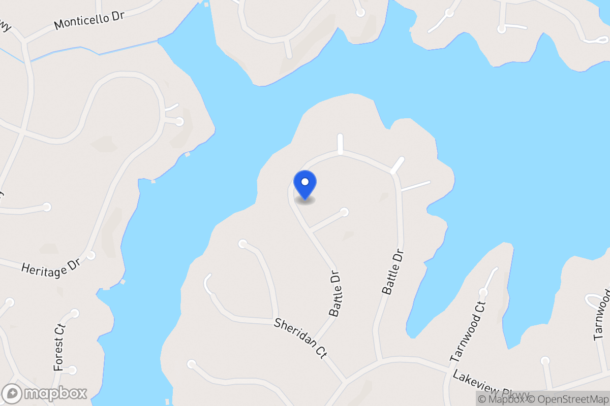 Map of 2418 Battle Dr