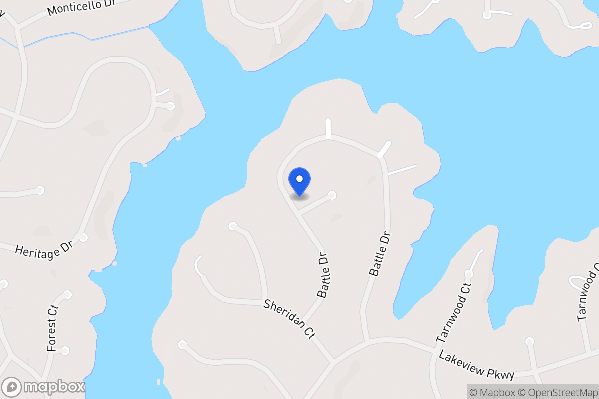 Map of 2419 Battle Dr