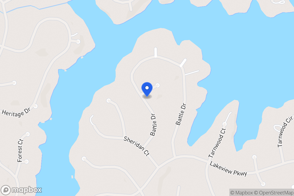 Map of 2426 Battle Dr