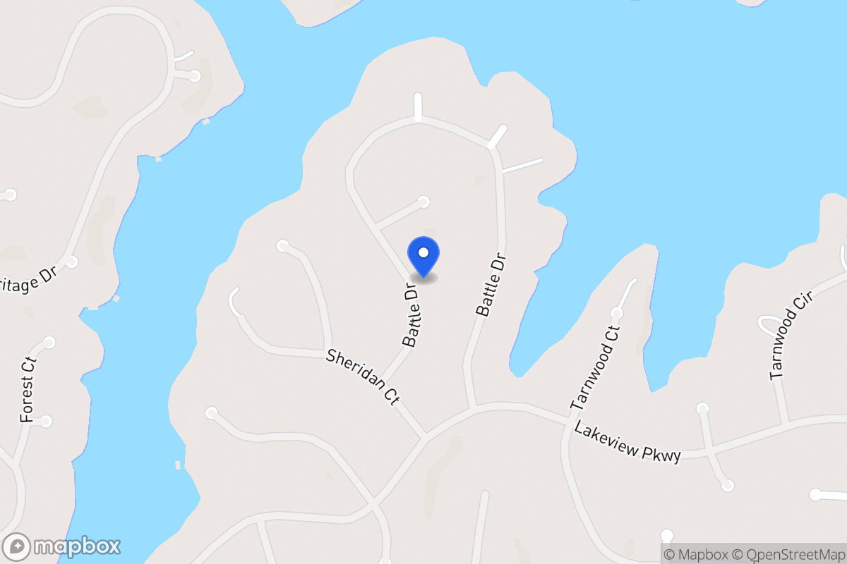 Map of 2428 Battle Dr