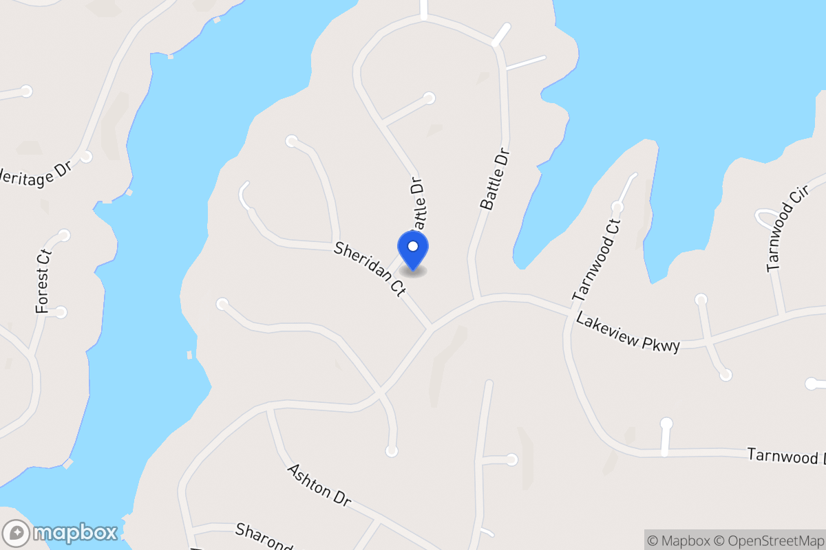 Map of 2434 Sheridan Ct