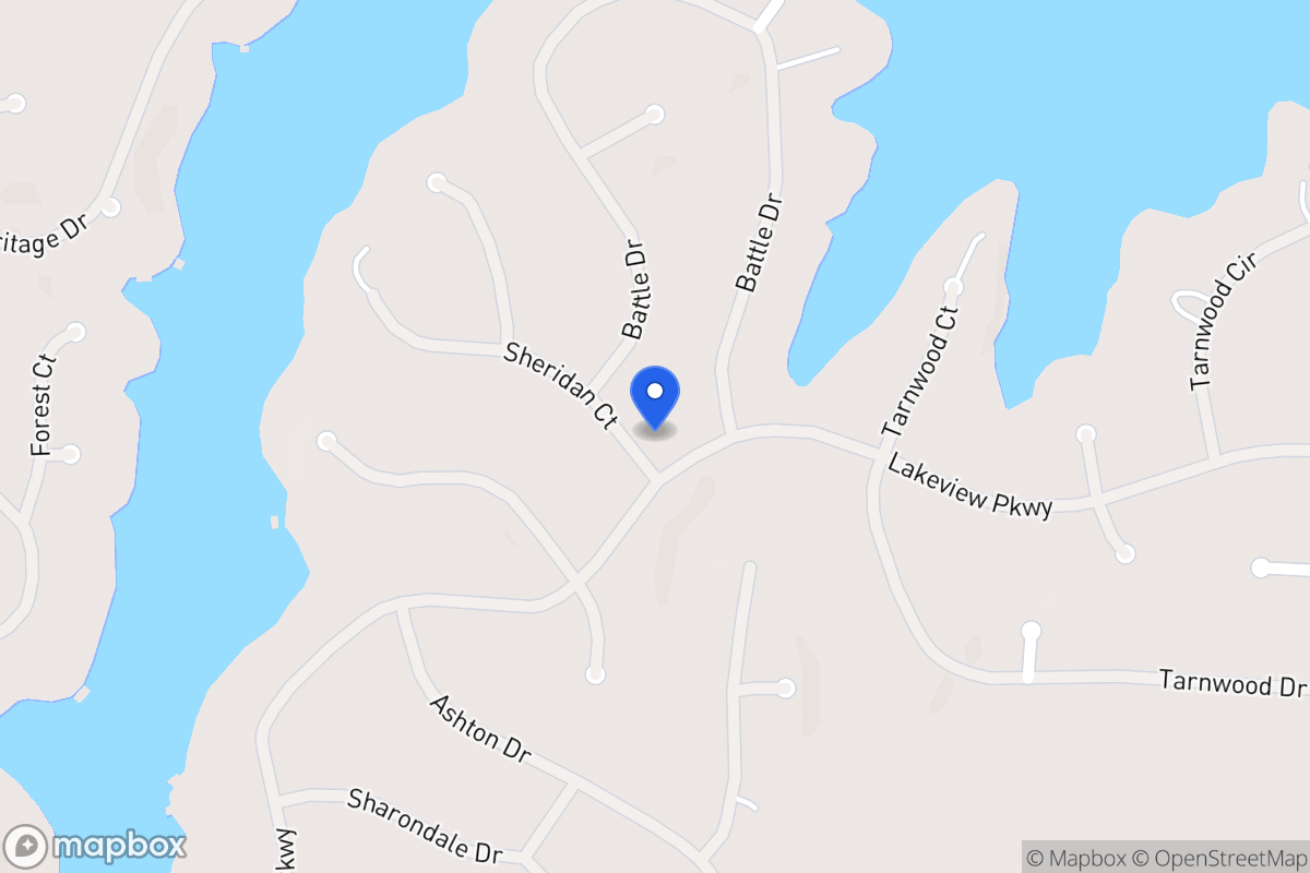 Map of 2435 Sheridan Ct
