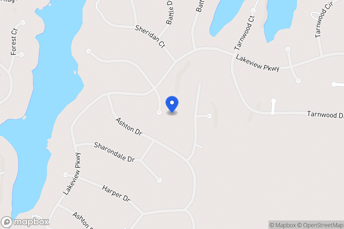 Map of 2443 Waverly Ct