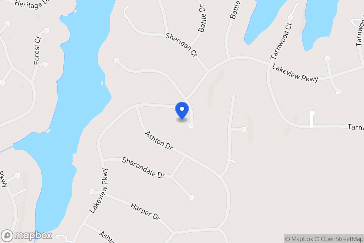 Map of 2447 Waverly Ct
