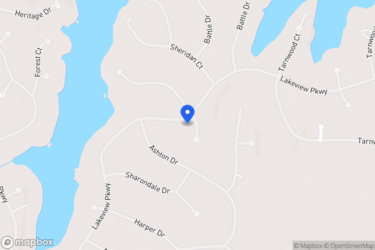 Map of 2448 Waverly Ct