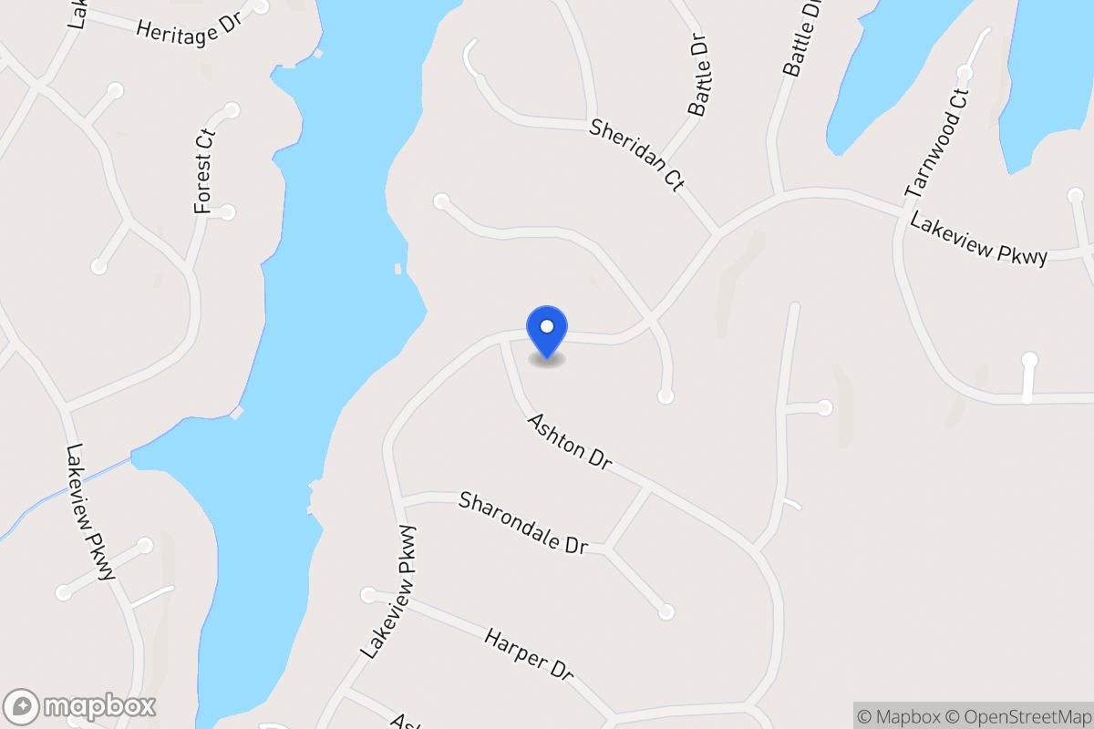 Map of 2452 Ashton Dr