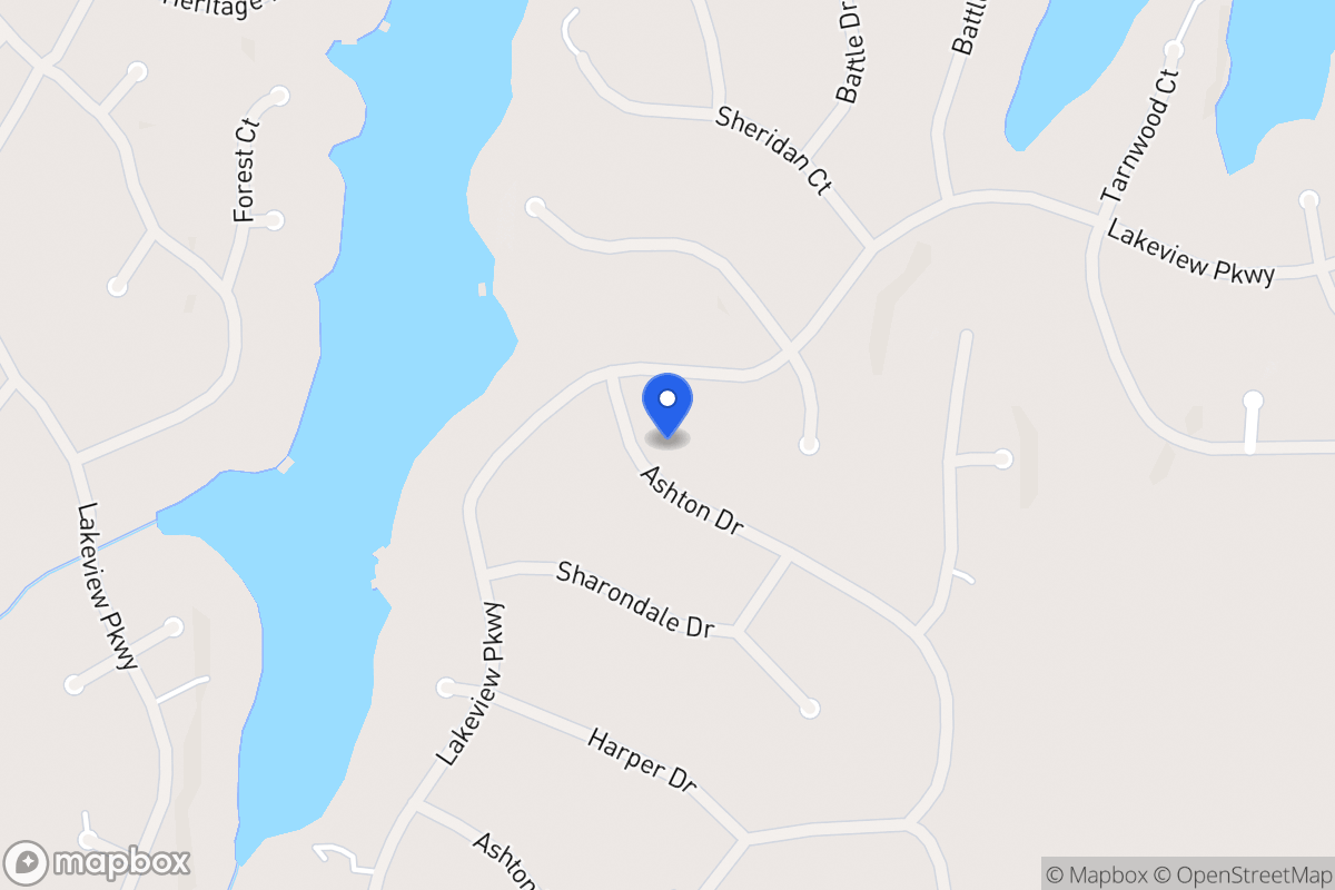 Map of 2453 Ashton Dr