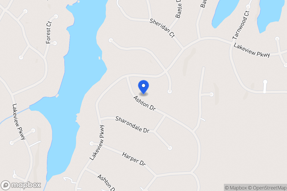 Map of 2454 Ashton Dr
