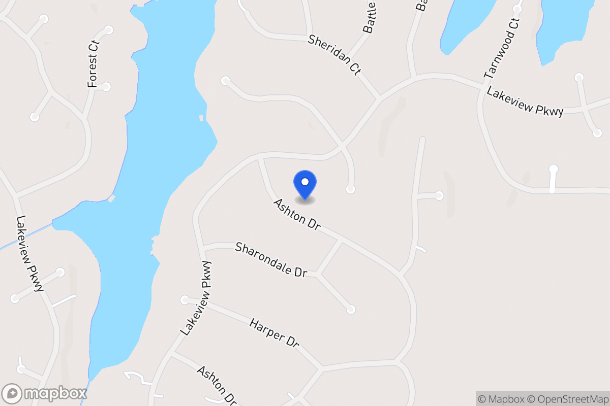 Map of 2455 Ashton Dr