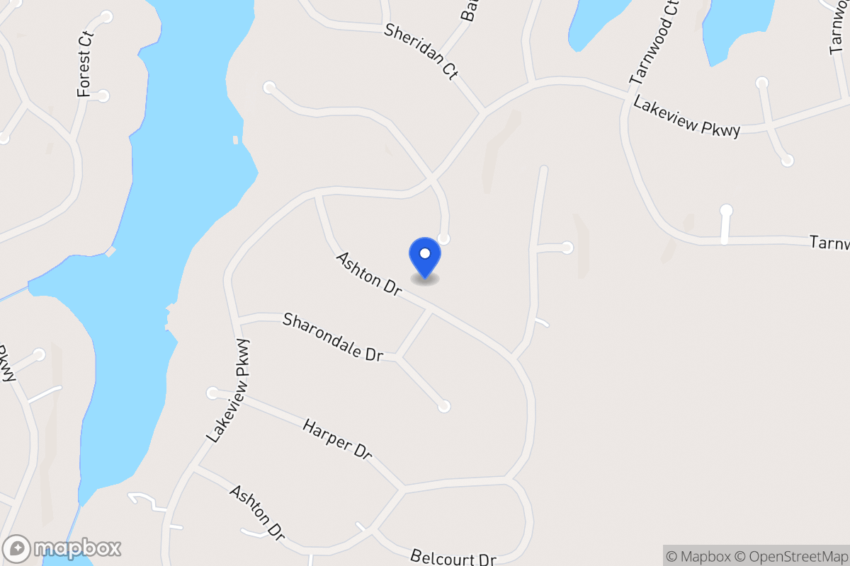 Map of 2458 Ashton Dr