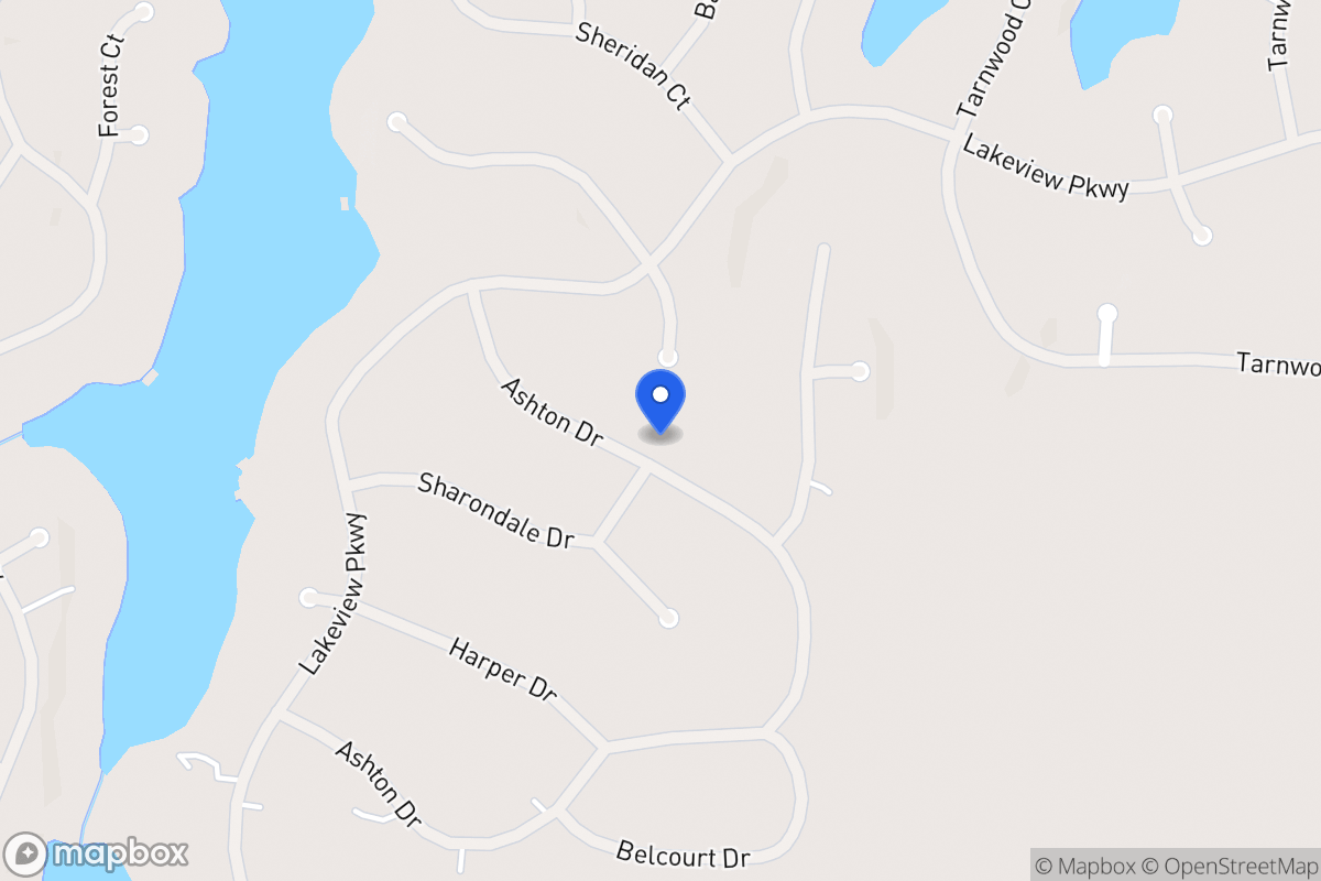 Map of 2459 Ashton Dr