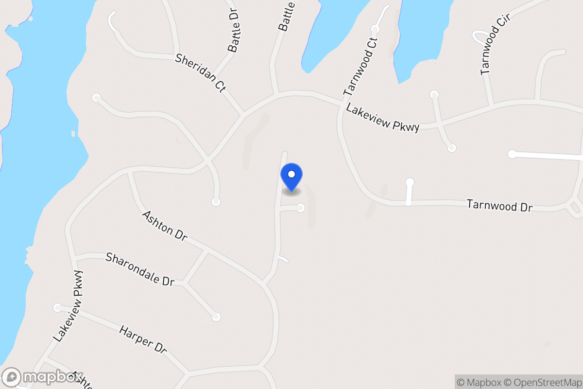 Map of 2473 Briarwood Ct