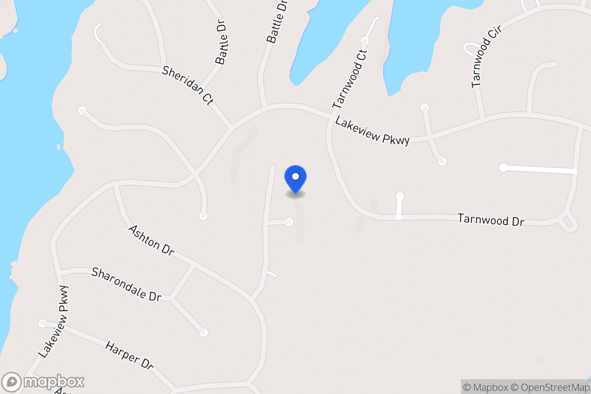 Map of 2474 Cedar Ct