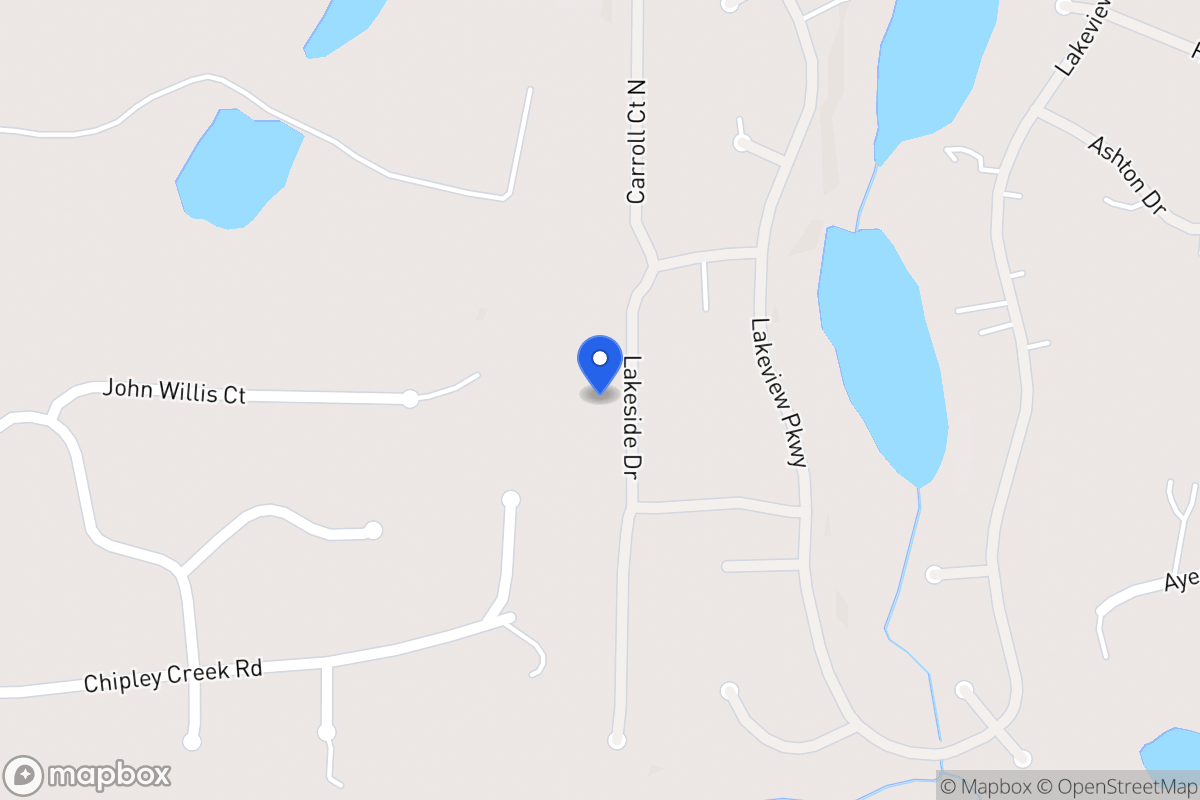 Map of 2502 Lakeside Dr