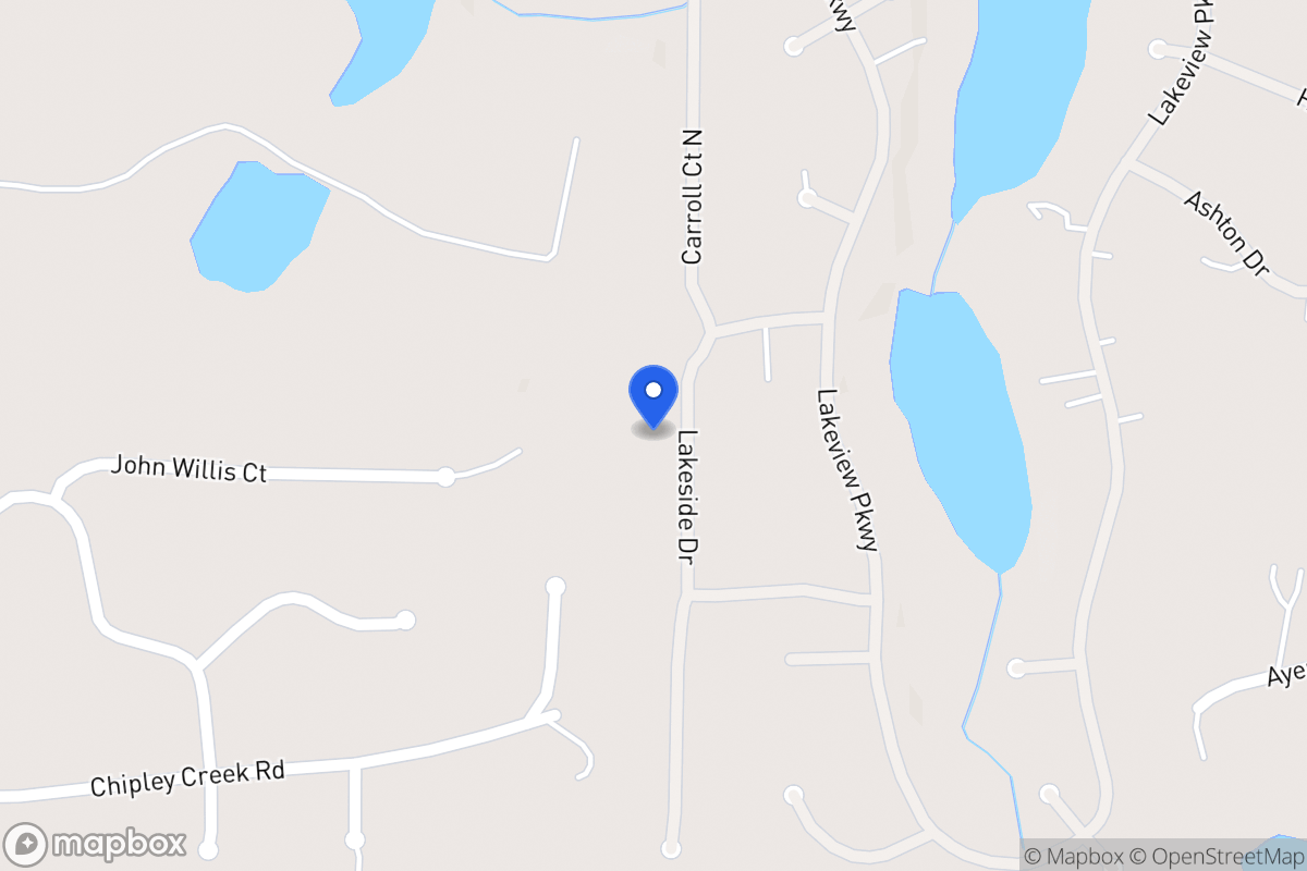 Map of 2504 Lakeside Dr