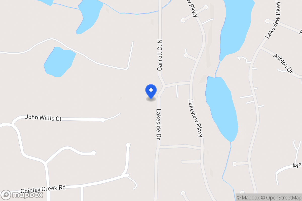 Map of 2505 Lakeside Dr