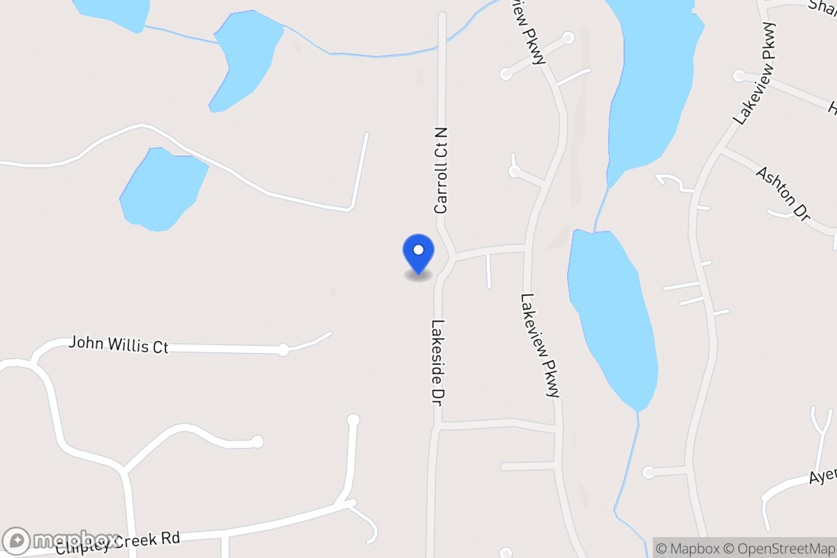 Map of 2506 Lakeside Dr