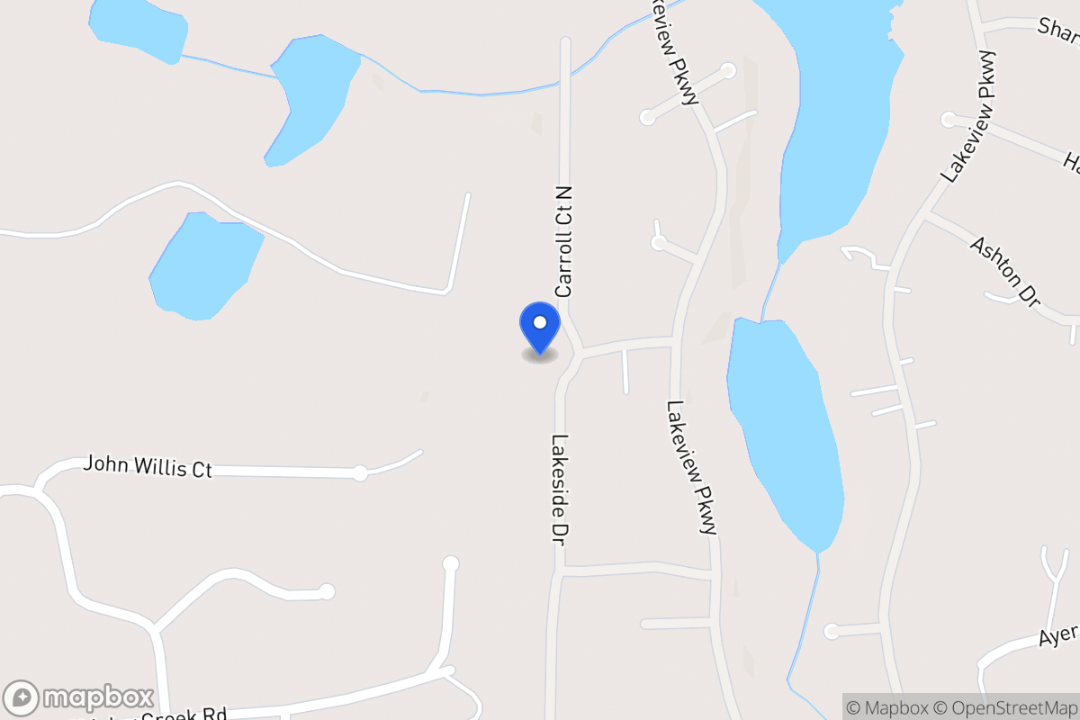 Map of 2507 Lakeside Dr