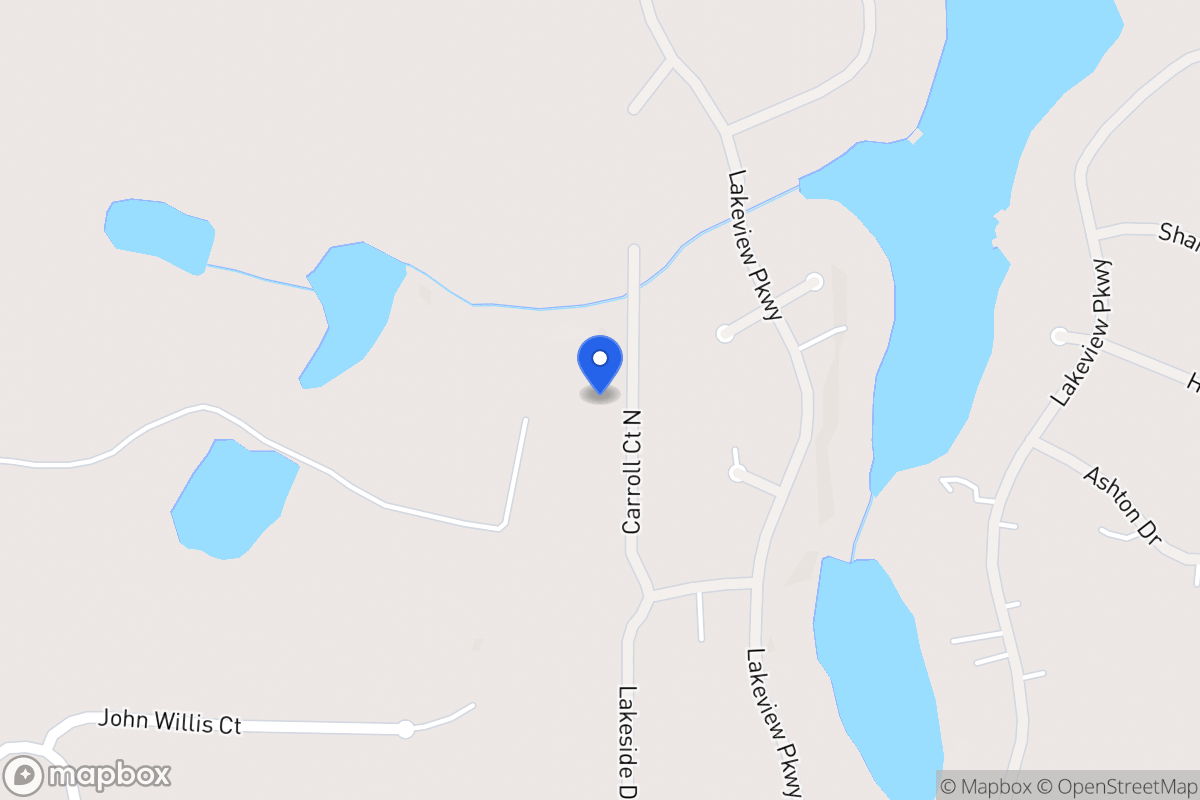 Map of 2515 N Carroll Ct