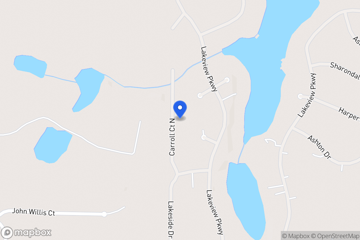 Map of 2530 N Carroll Ct