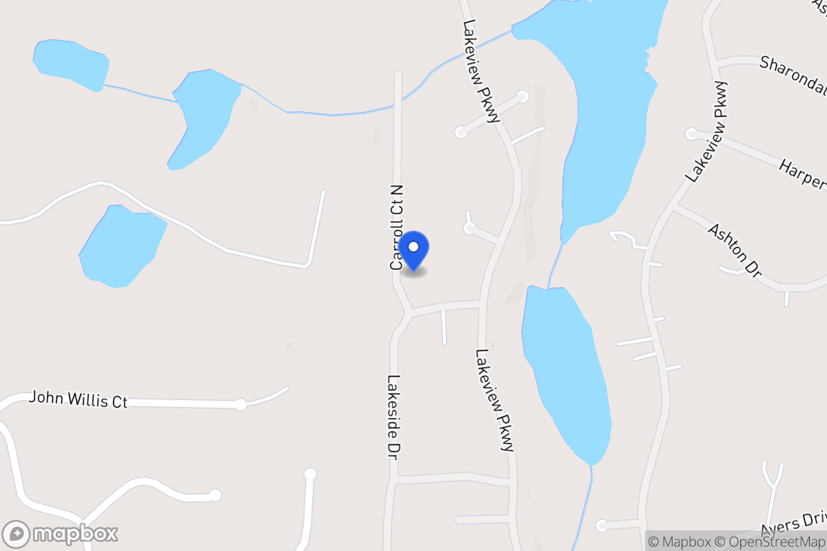 Map of 2535 N Carroll Ct