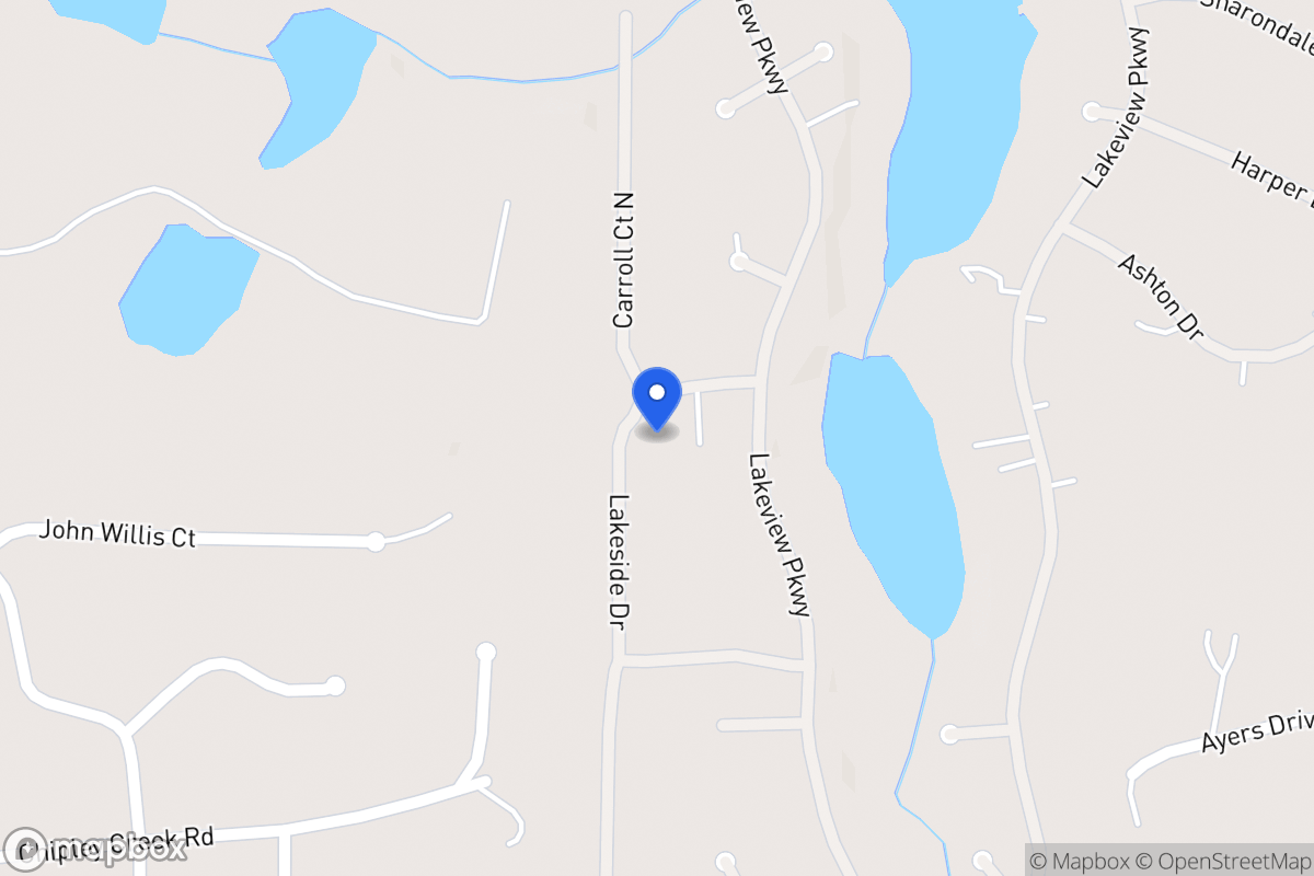 Map of 2537 Lakeside Dr