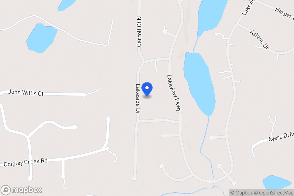 Map of 2541 Lakeside Dr