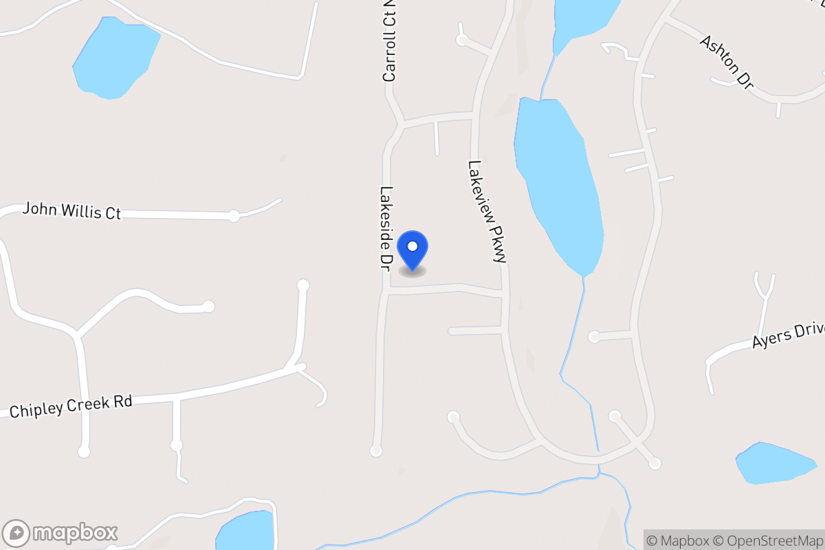 Map of 2544 Lakeside Dr