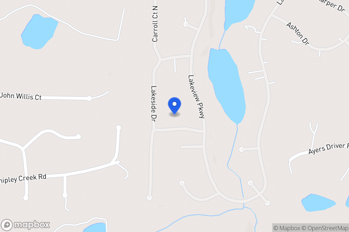 Map of 2545 Lakeside Dr