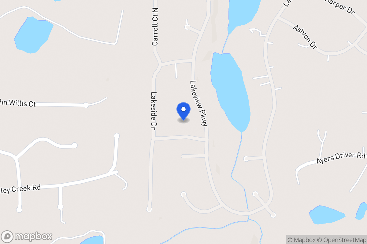 Map of 2546 Lakeside Dr