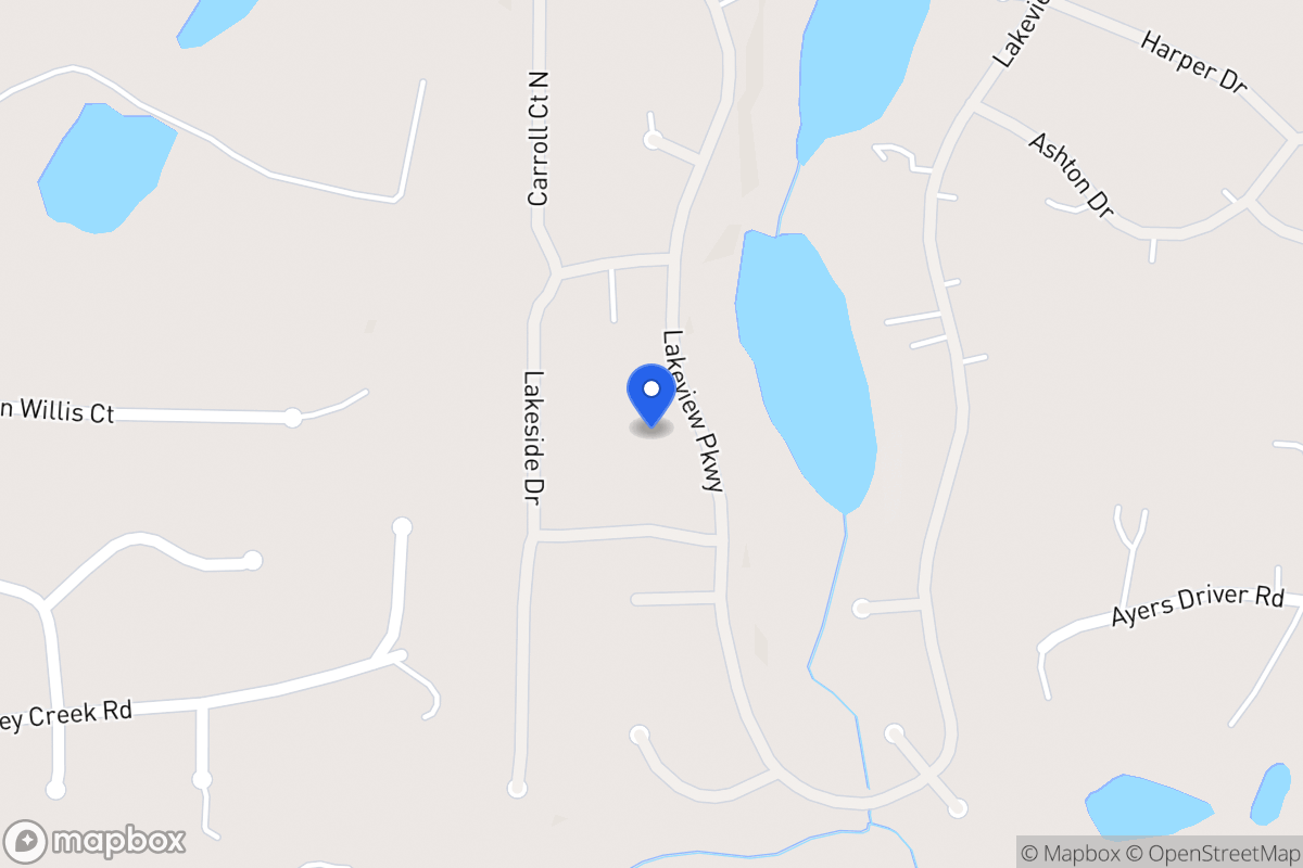 Map of Lakeside Dr
