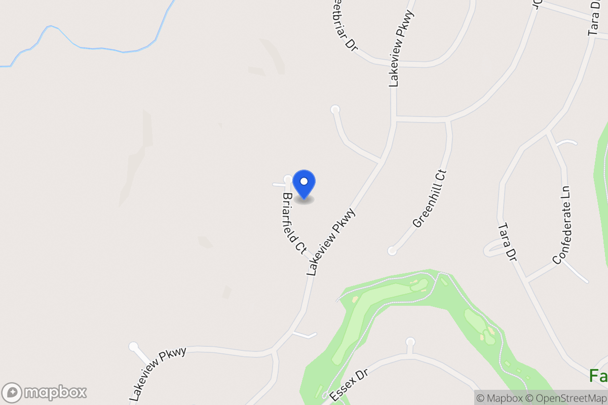 Map of 3096 Briarfield Ct