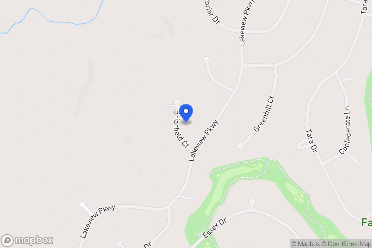 Map of 3097 Briarfield Ct
