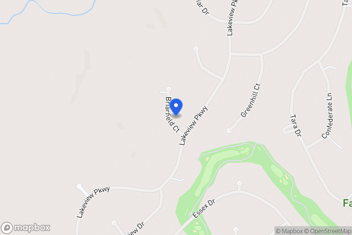 Map of 3098 Briarfield Ct