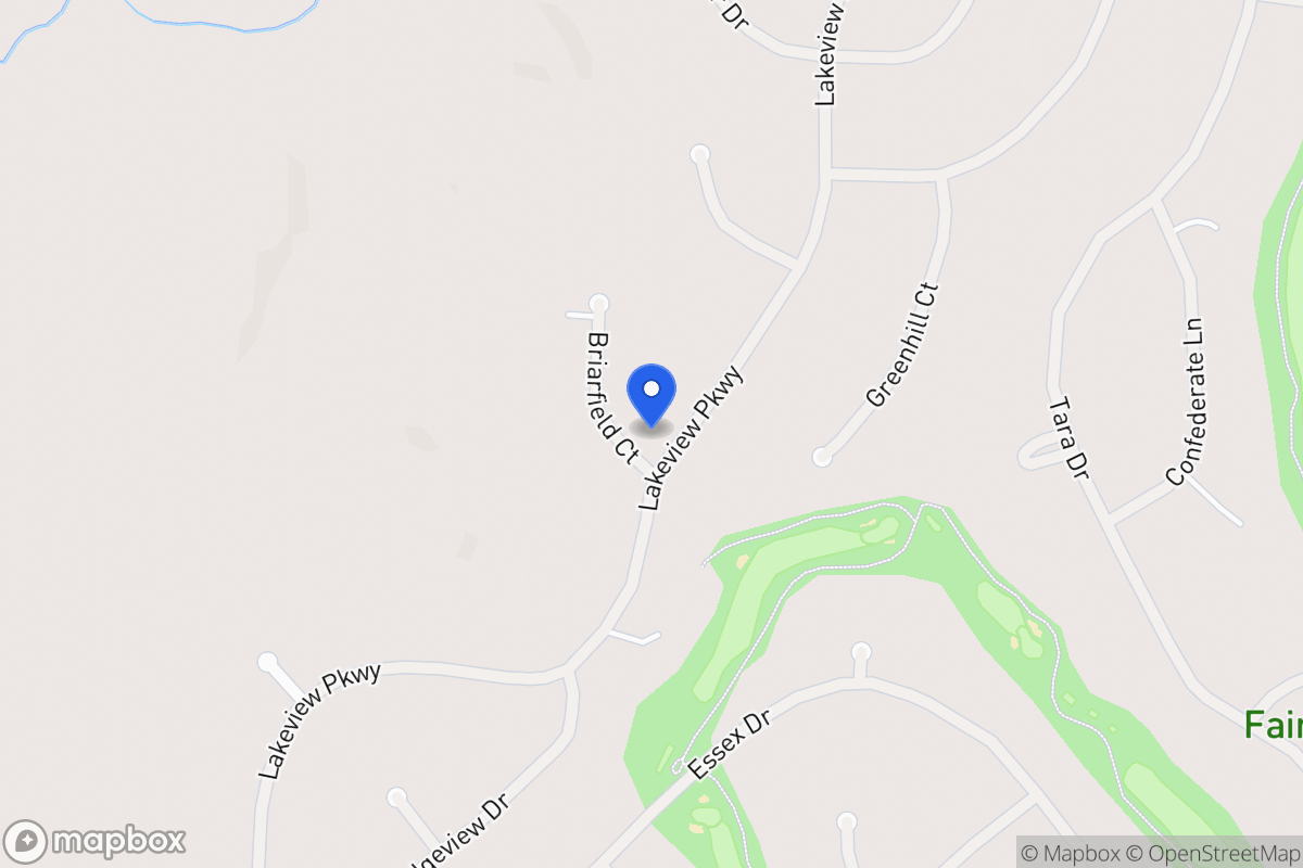 Map of 3099 Briarfield Ct