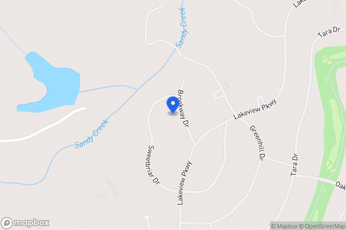 Map of 3143 Brookway Dr