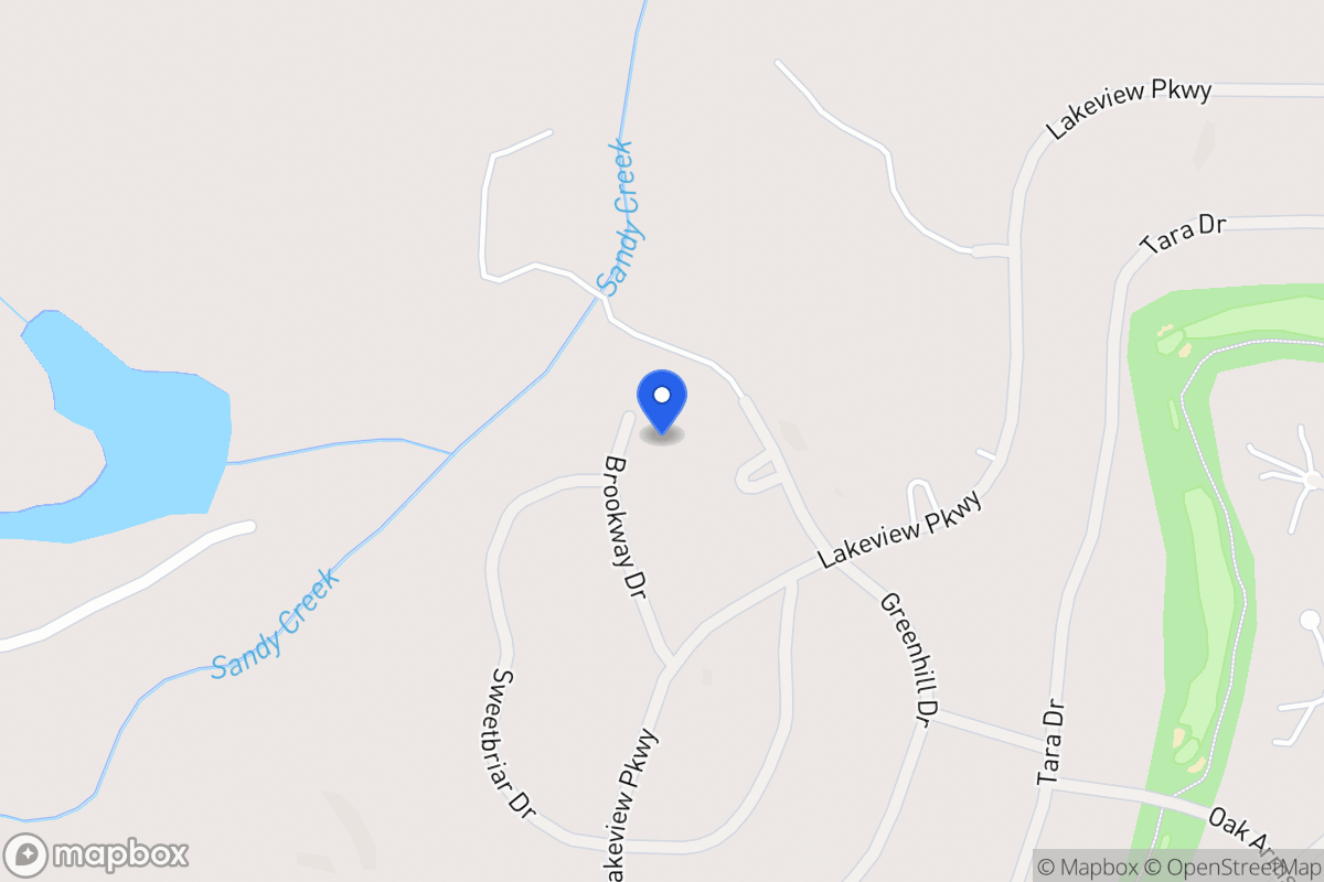 Map of 3165 Brookway Dr