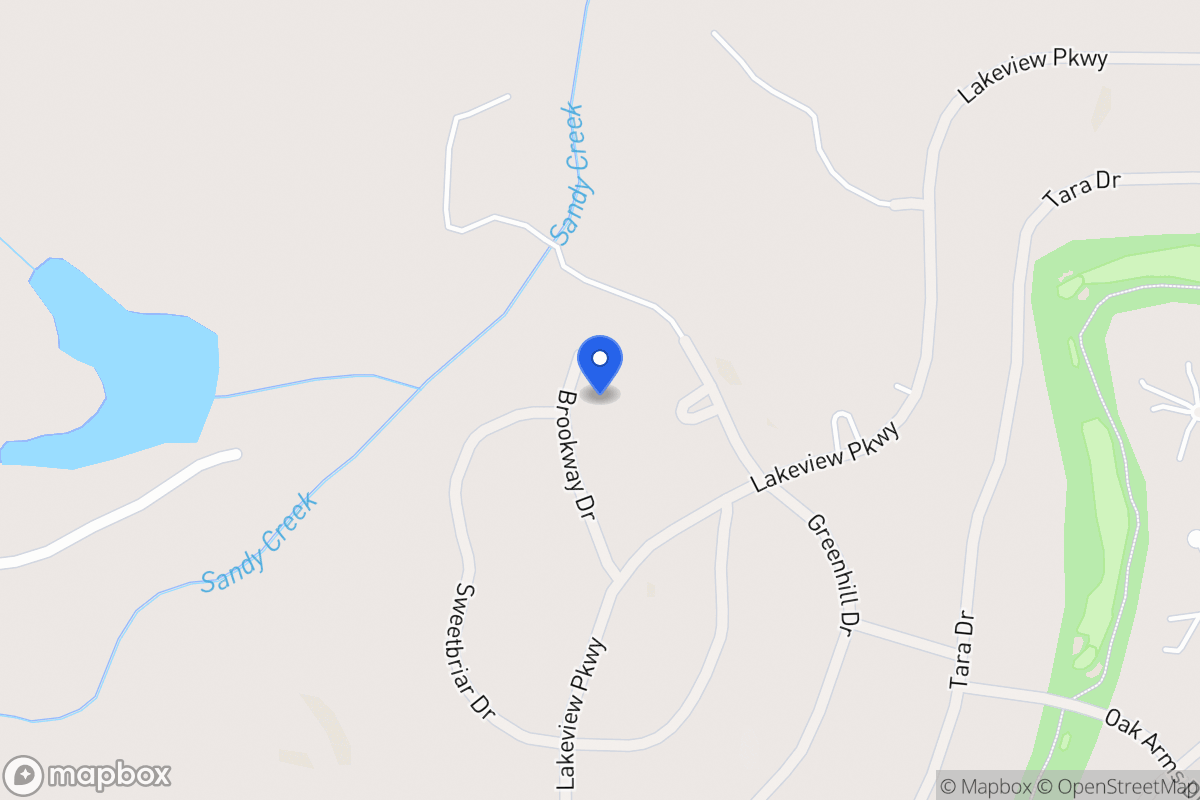 Map of 3166 Brookway Dr
