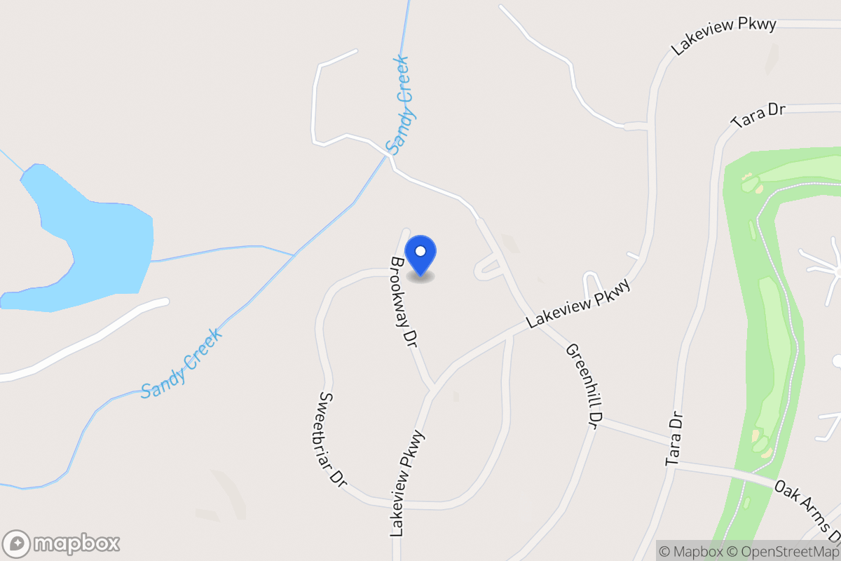 Map of 3167 Brookway Dr