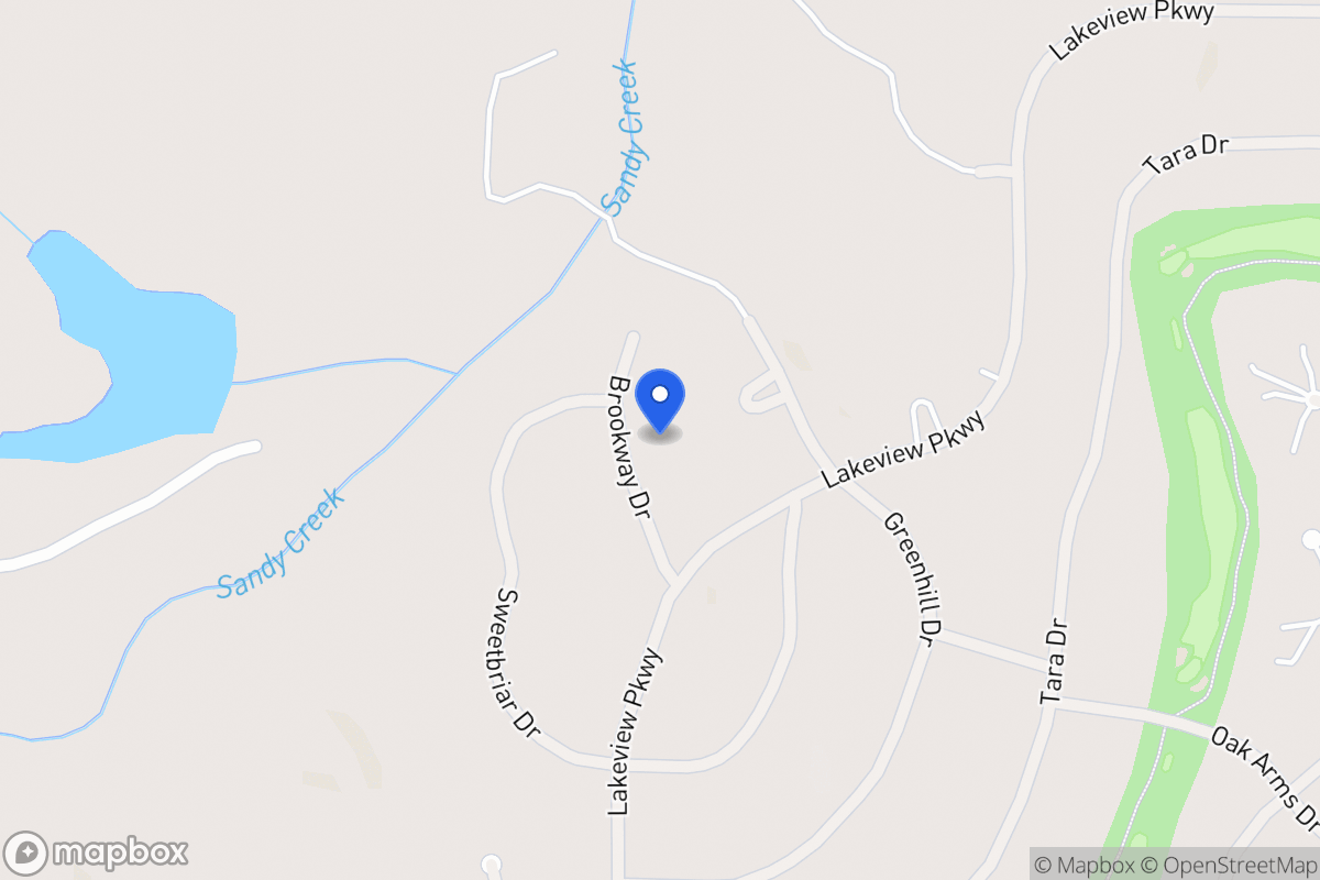 Map of 3168 Brookway Dr