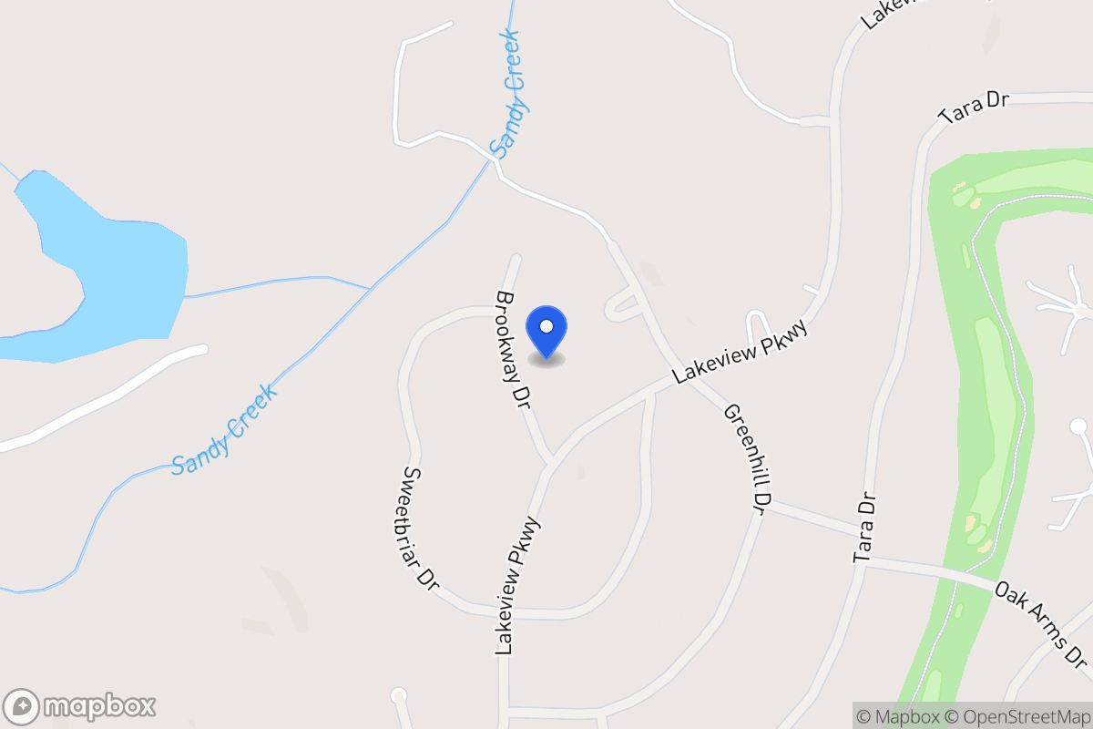 Map of 3169 Brookway Dr